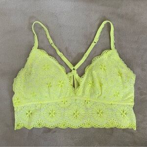 Aerie Yellow Bralette Size L